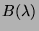 $B(\lambda)$