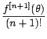 $\displaystyle {\frac{{f^{[n+1]}(\theta)}}{{(n+1)!}}}$