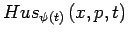 $ Hus_{\psi(t)}\left(x,p,t\right)$