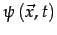 $ \psi\left(\vec{x},t\right)$