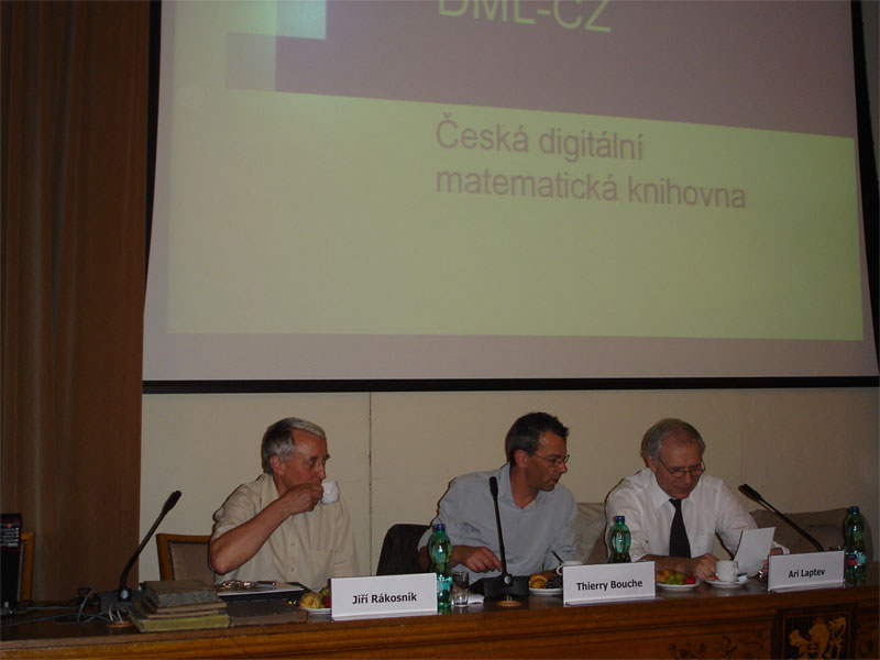 DML-CZ press conference, Photo Karel Píška