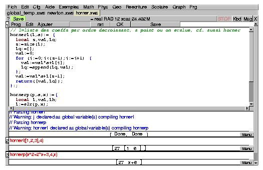 Example of program